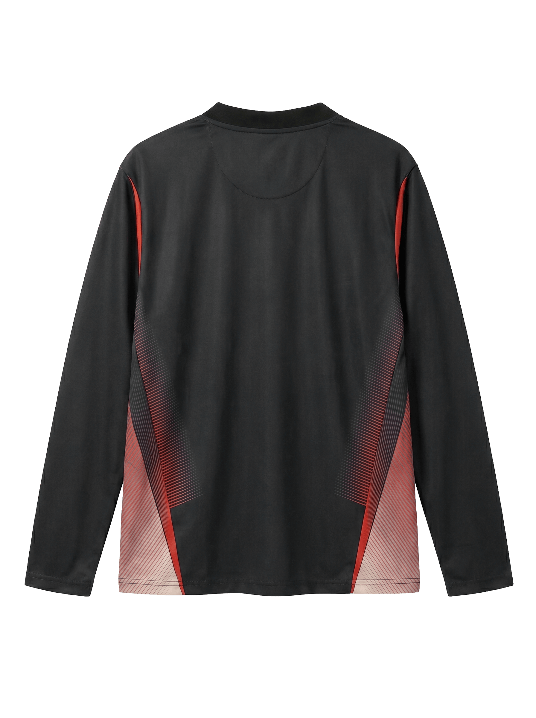 ARKK Apparel Football Shirt LS | Black Red T-Shirt